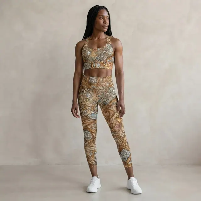 Longline Sports Bra, one-of-one design 40341A1E