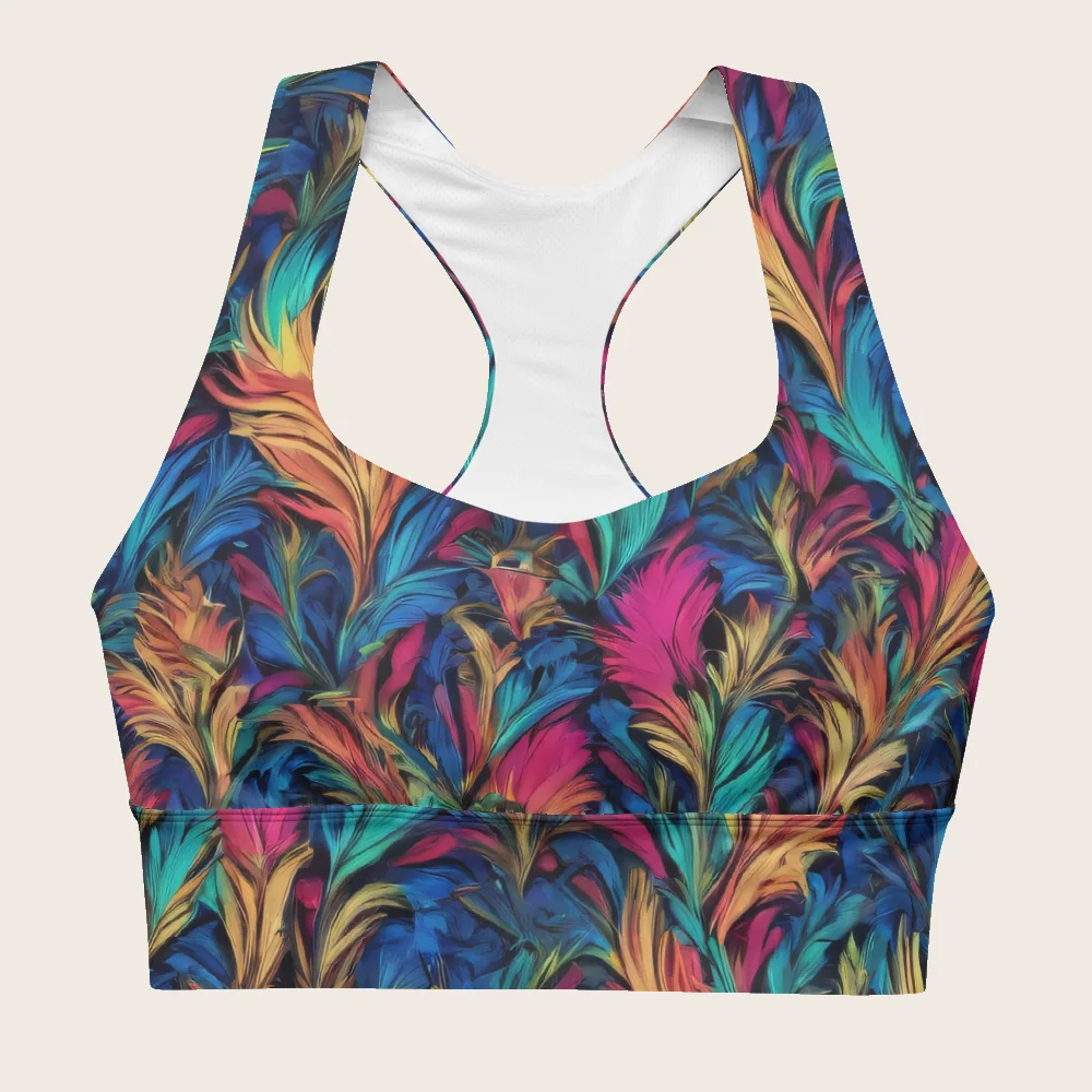 Longline Sports Bra on model