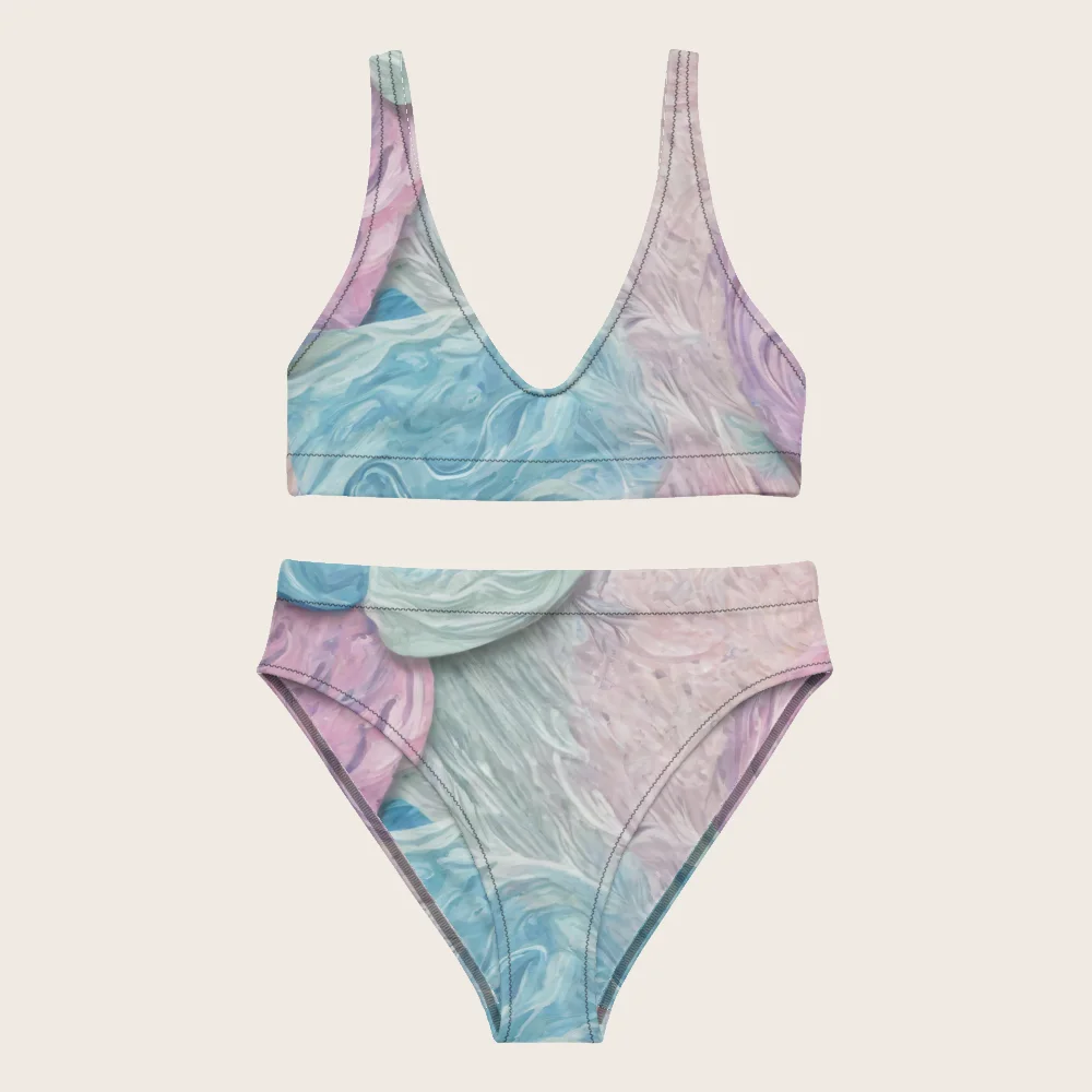 High-Waisted Bikini on model