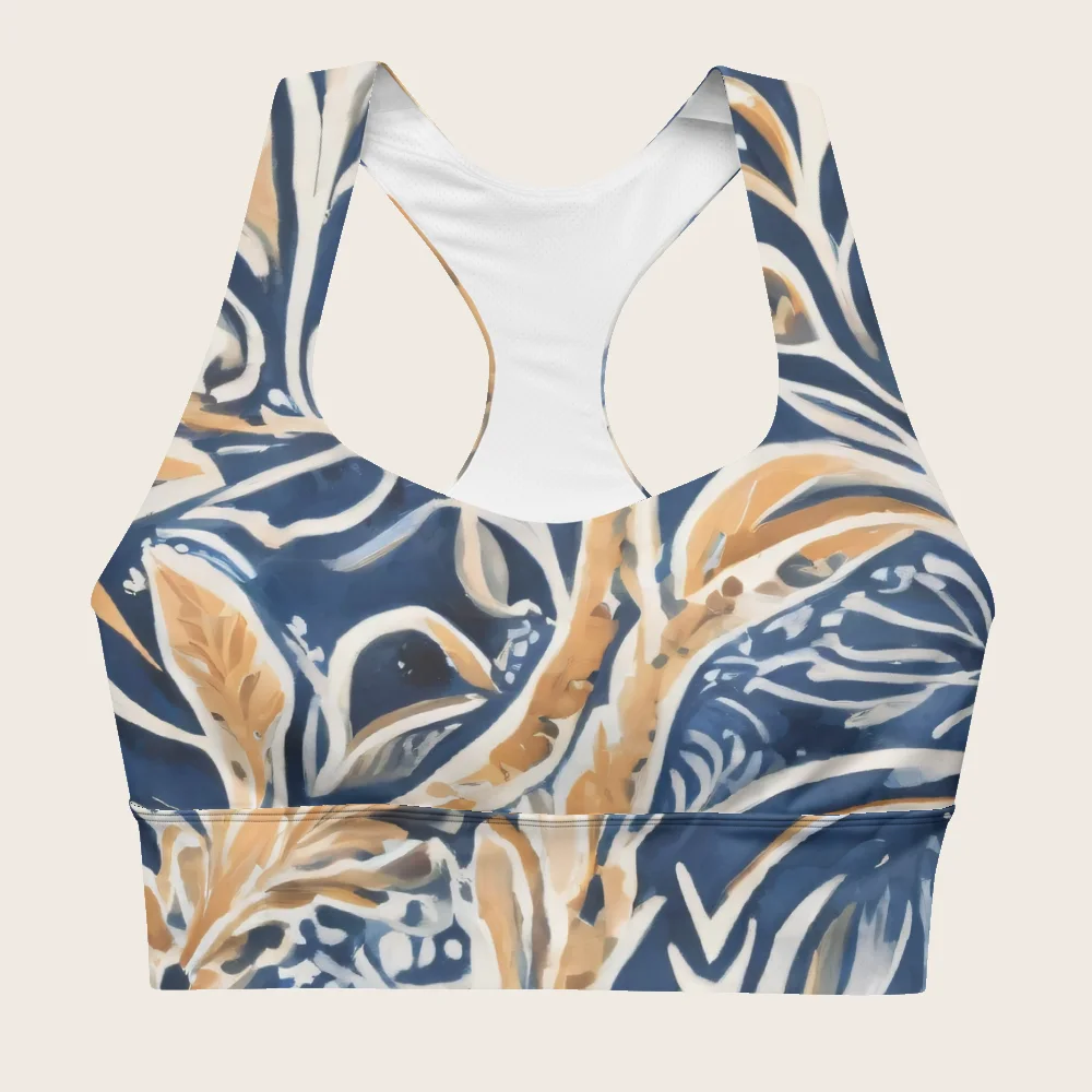 Longline Sports Bra on model