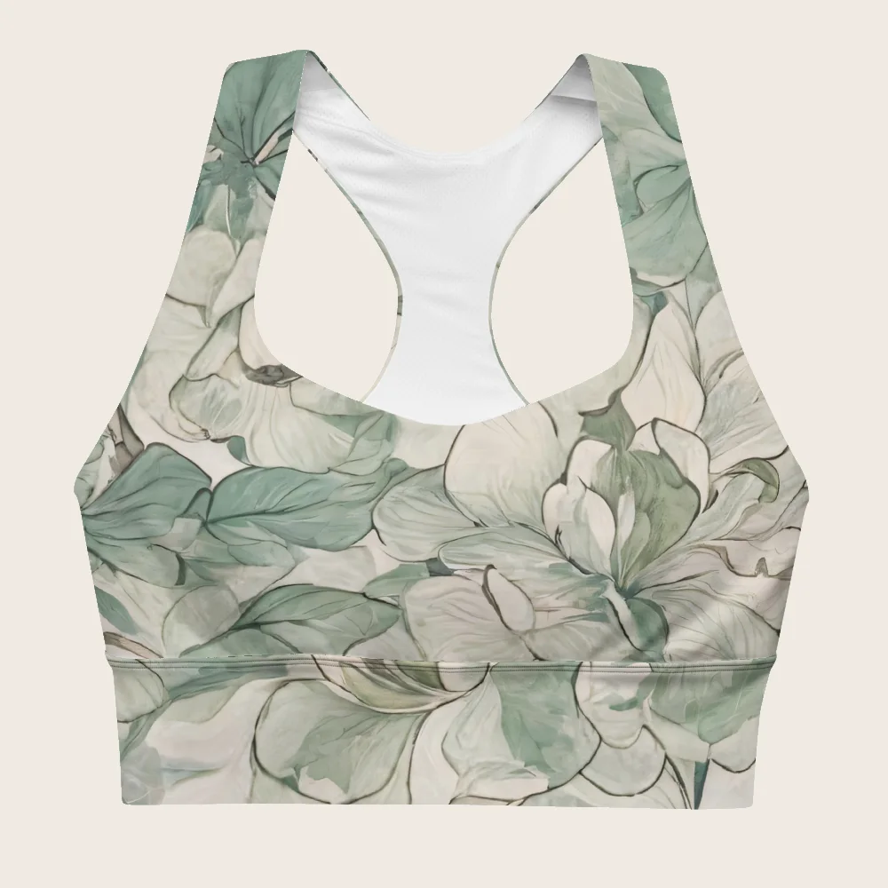 Longline Sports Bra on model