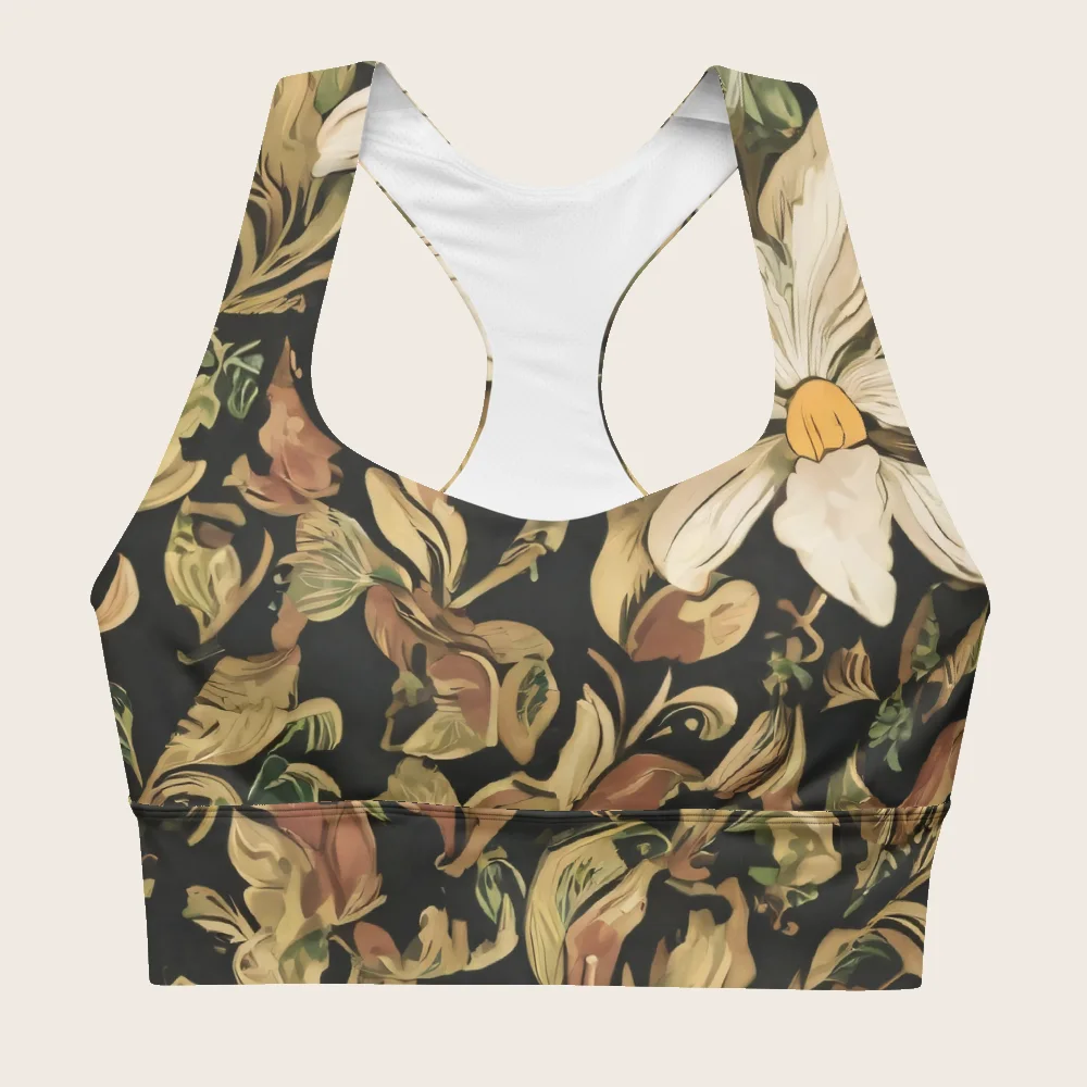 Longline Sports Bra on model