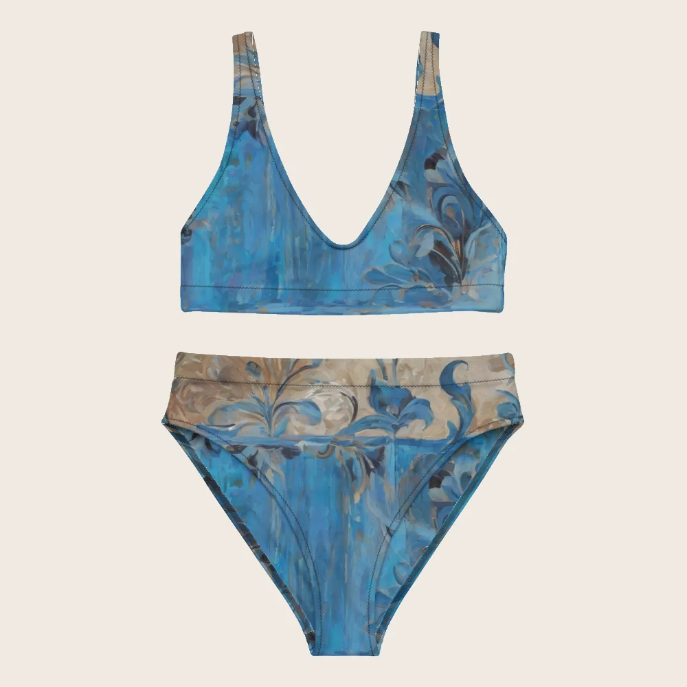 High-Waisted Bikini on model