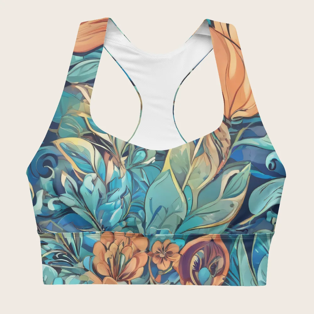Longline Sports Bra on model