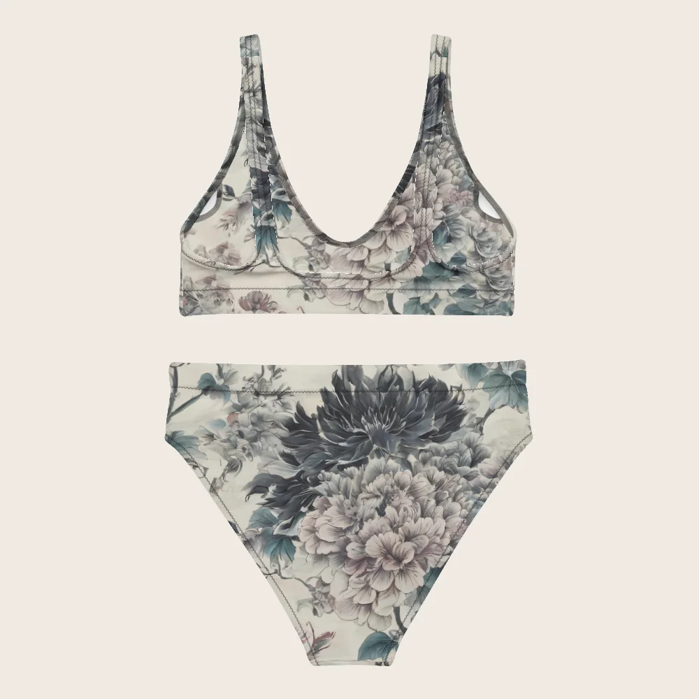 High-Waisted Bikini on model
