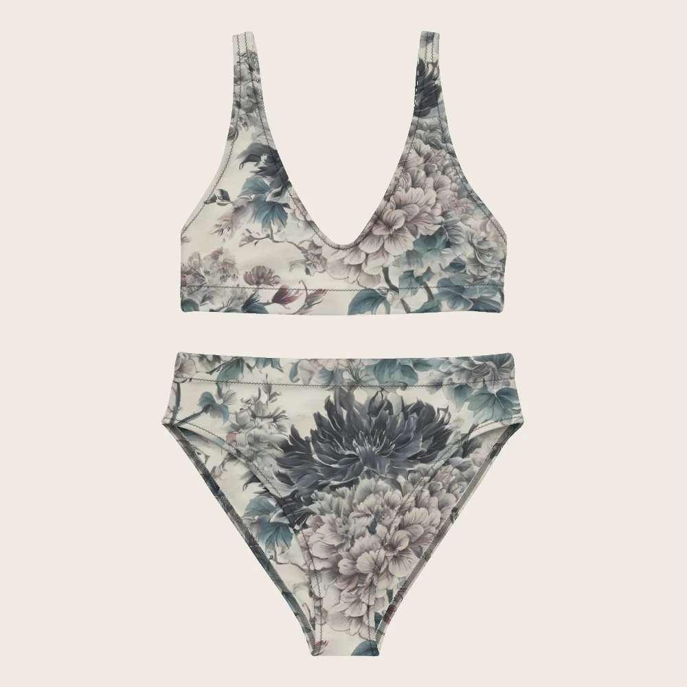 High-Waisted Bikini on model