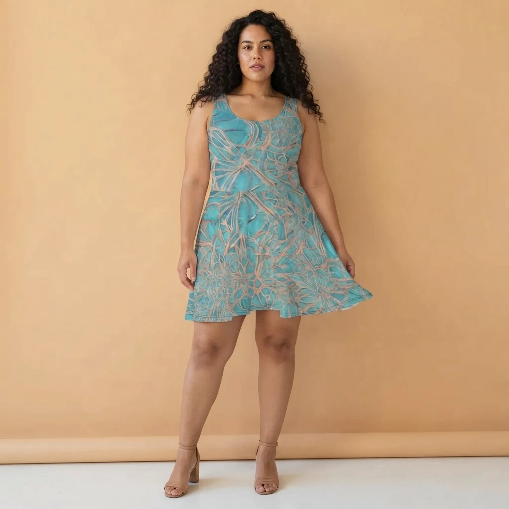Skater Dress on model