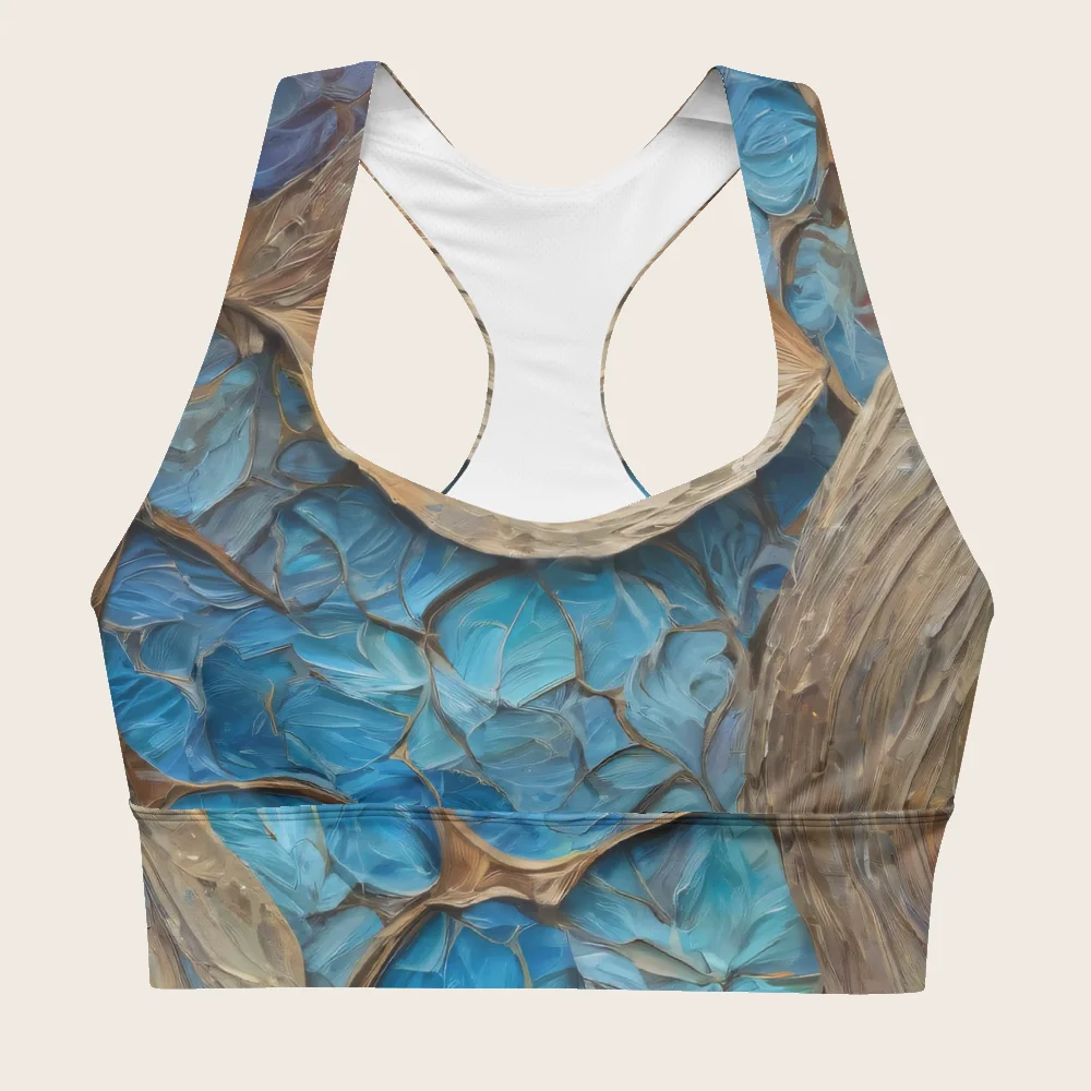 Longline Sports Bra on model