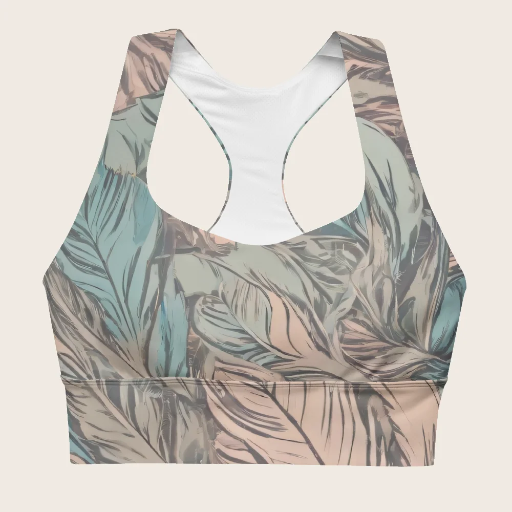 Longline Sports Bra on model