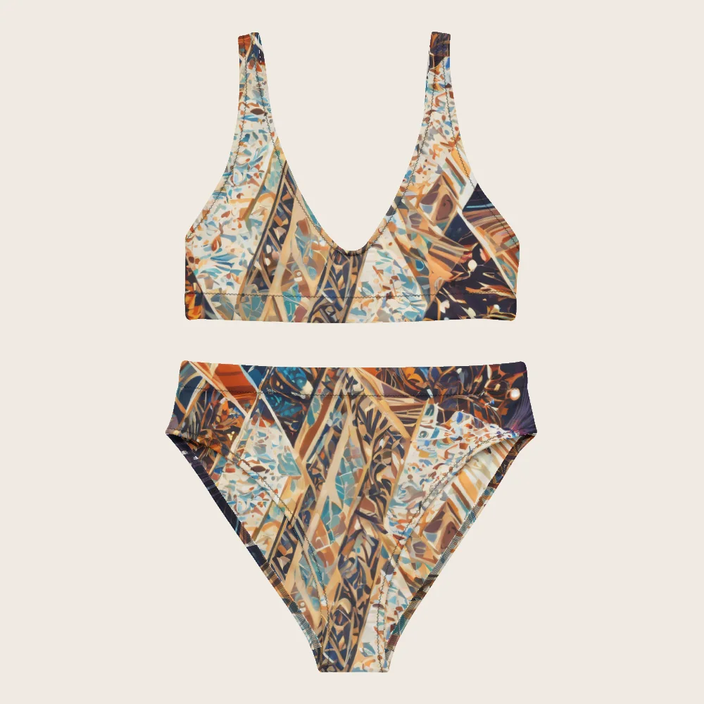 High-Waisted Bikini on model