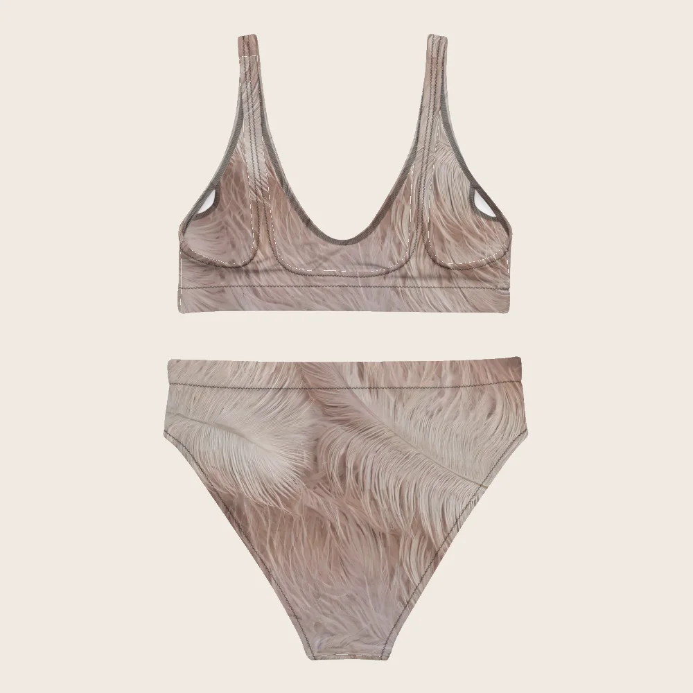 High-Waisted Bikini on model