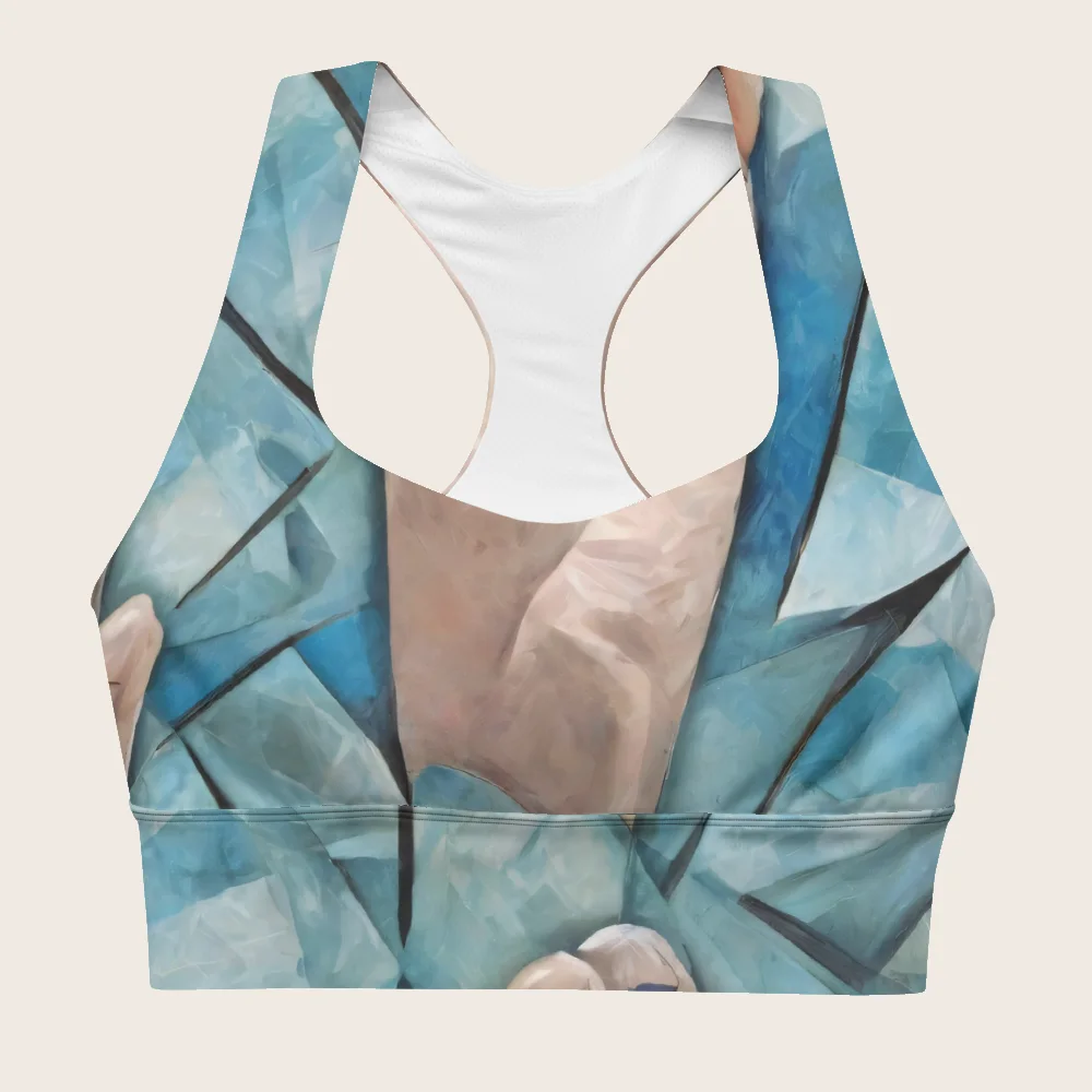 Longline Sports Bra on model