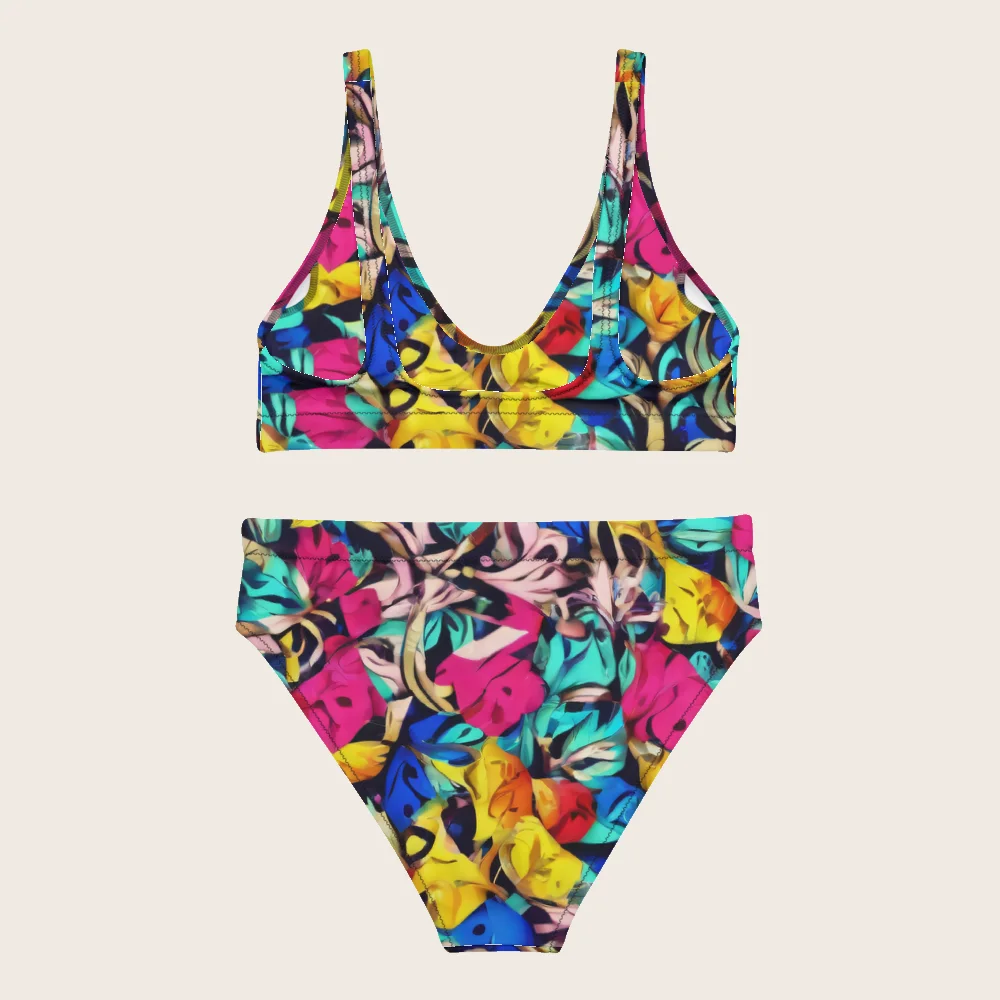 High-Waisted Bikini on model