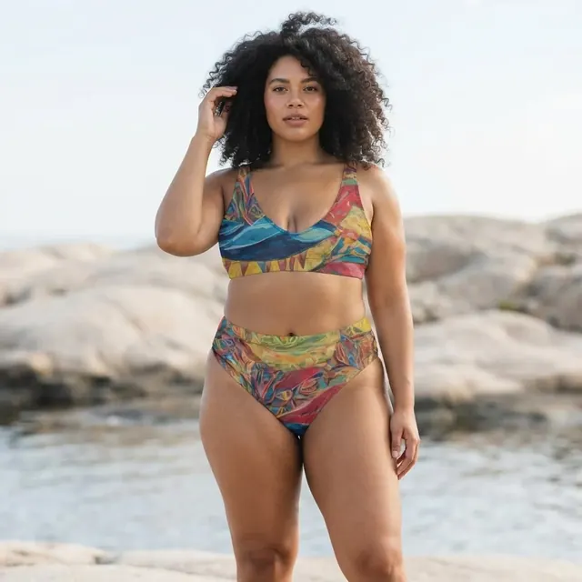 High-Waisted Bikini, one-of-one design E881C398