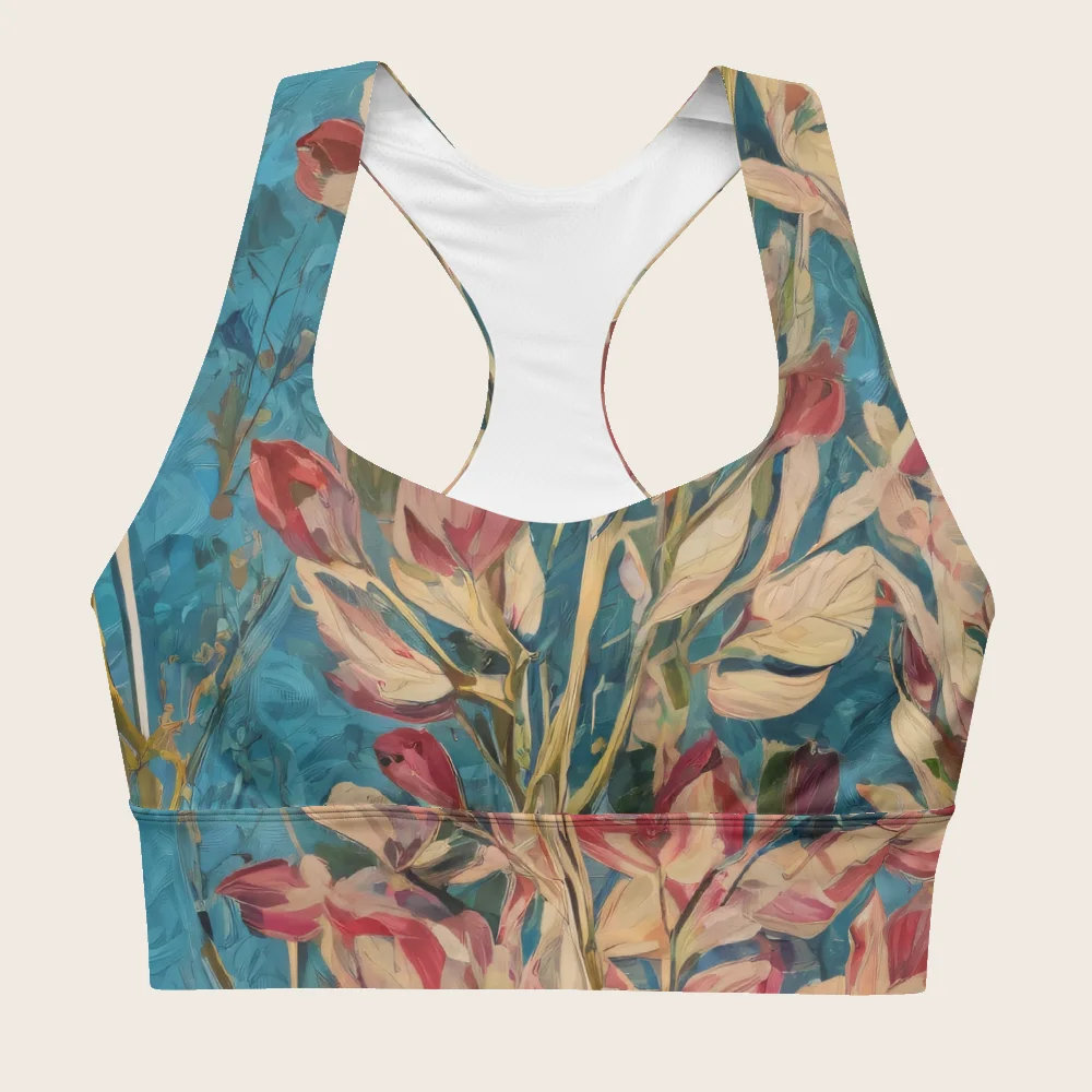Longline Sports Bra on model