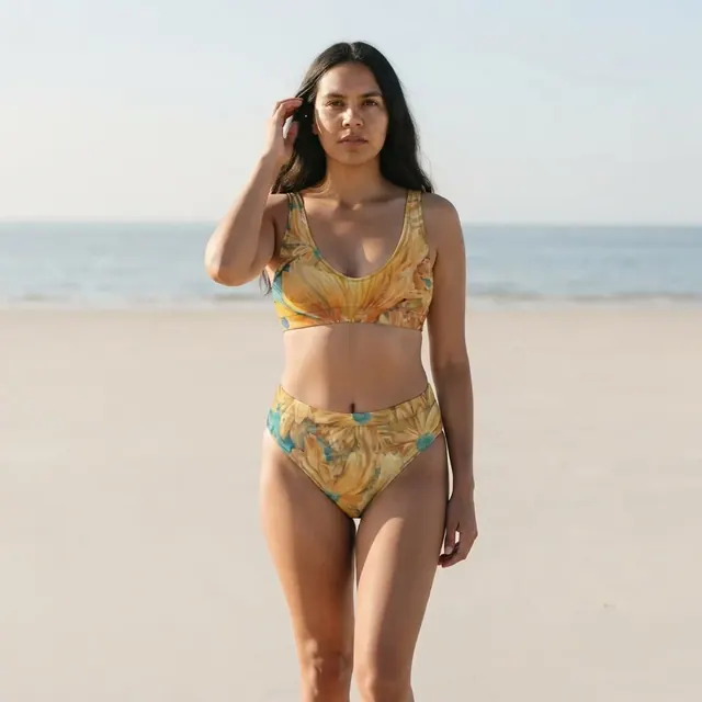 High-Waisted Bikini, one-of-one design E2921667