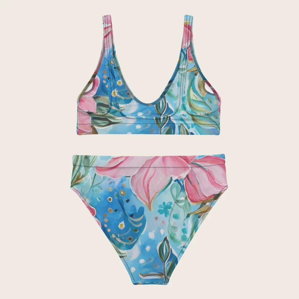 High-Waisted Bikini on model