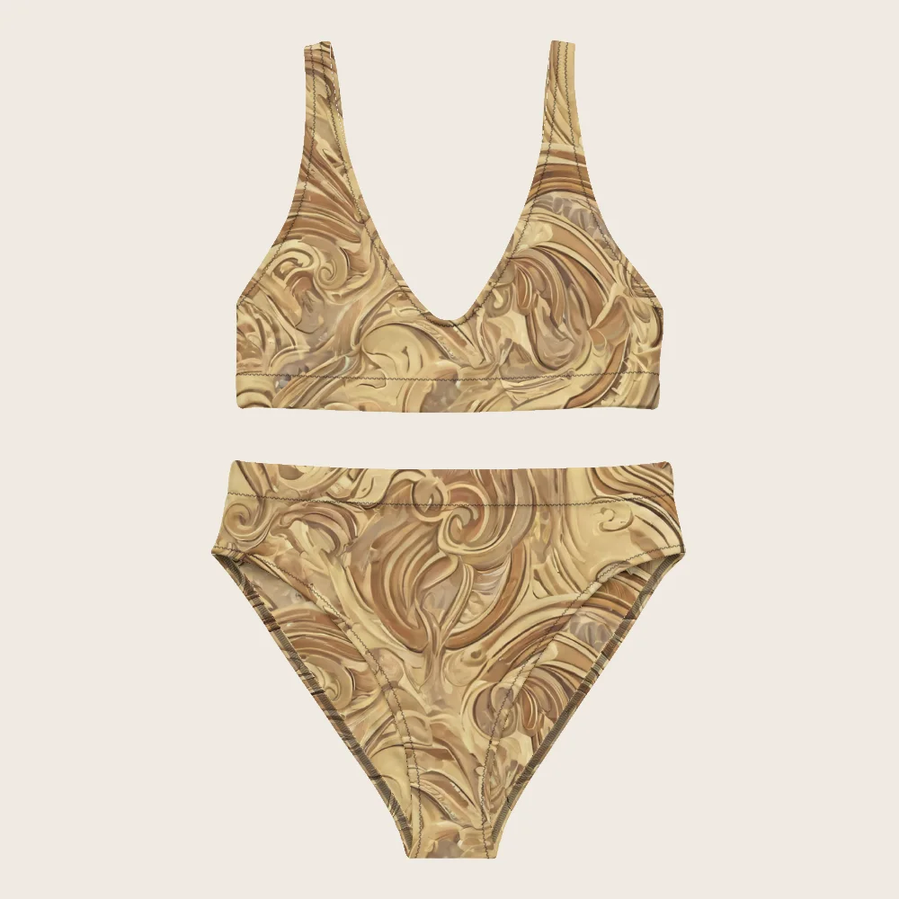 High-Waisted Bikini on model