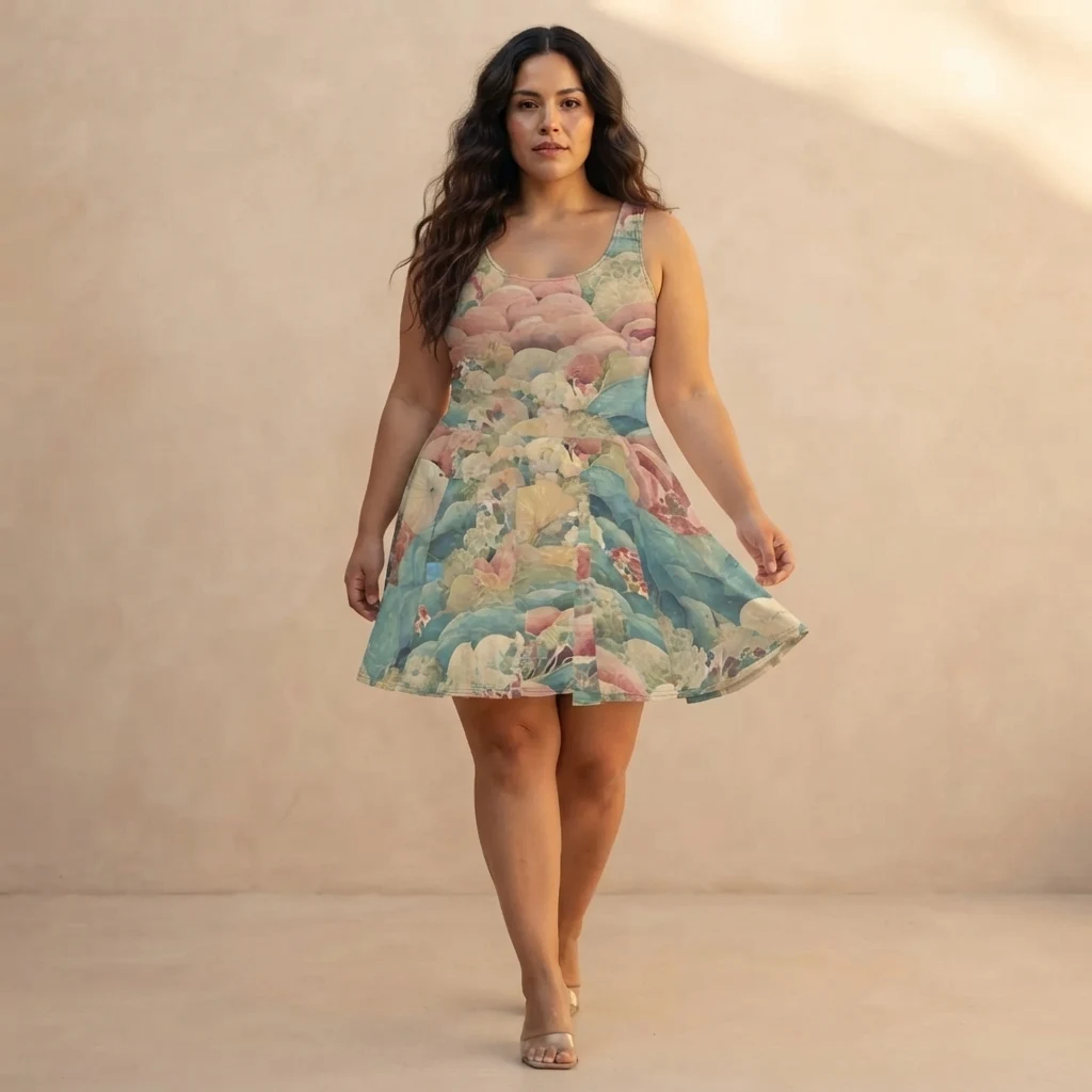 Skater Dress on model