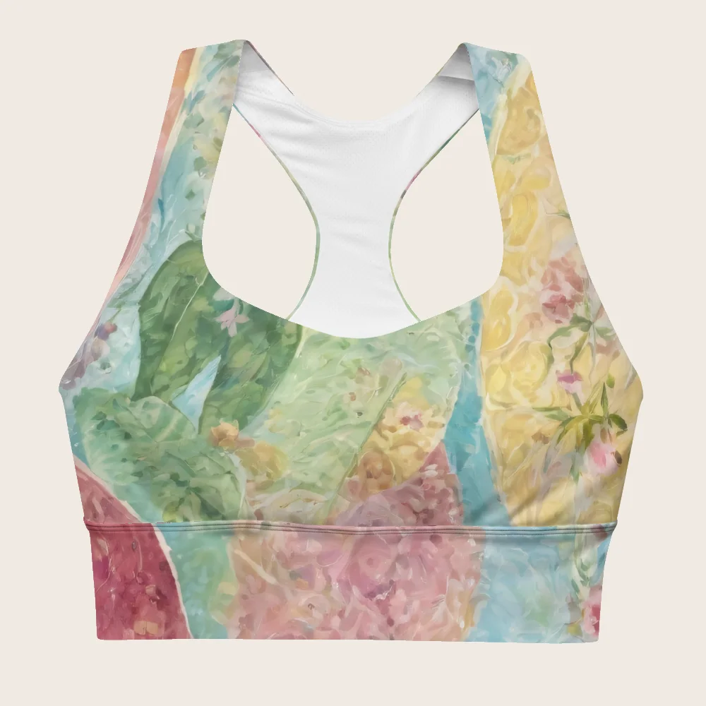 Longline Sports Bra on model