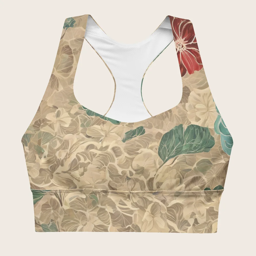 Longline Sports Bra on model