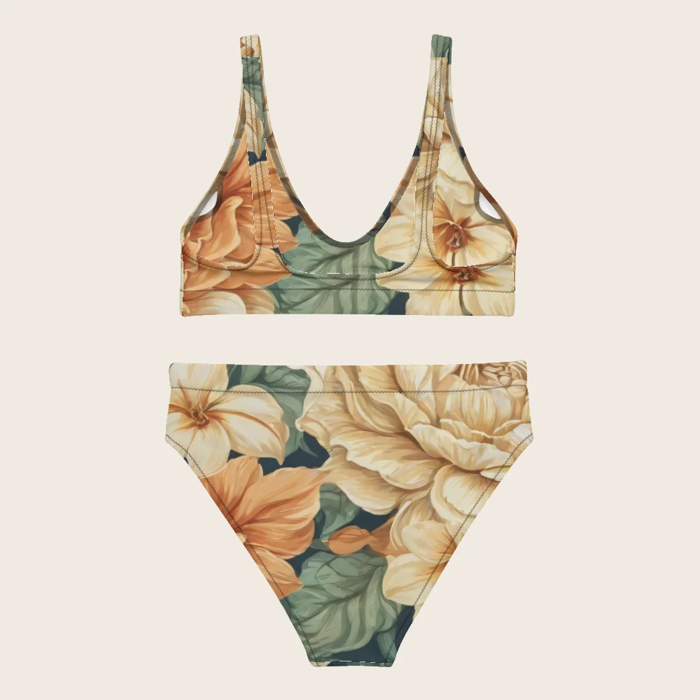 High-Waisted Bikini on model