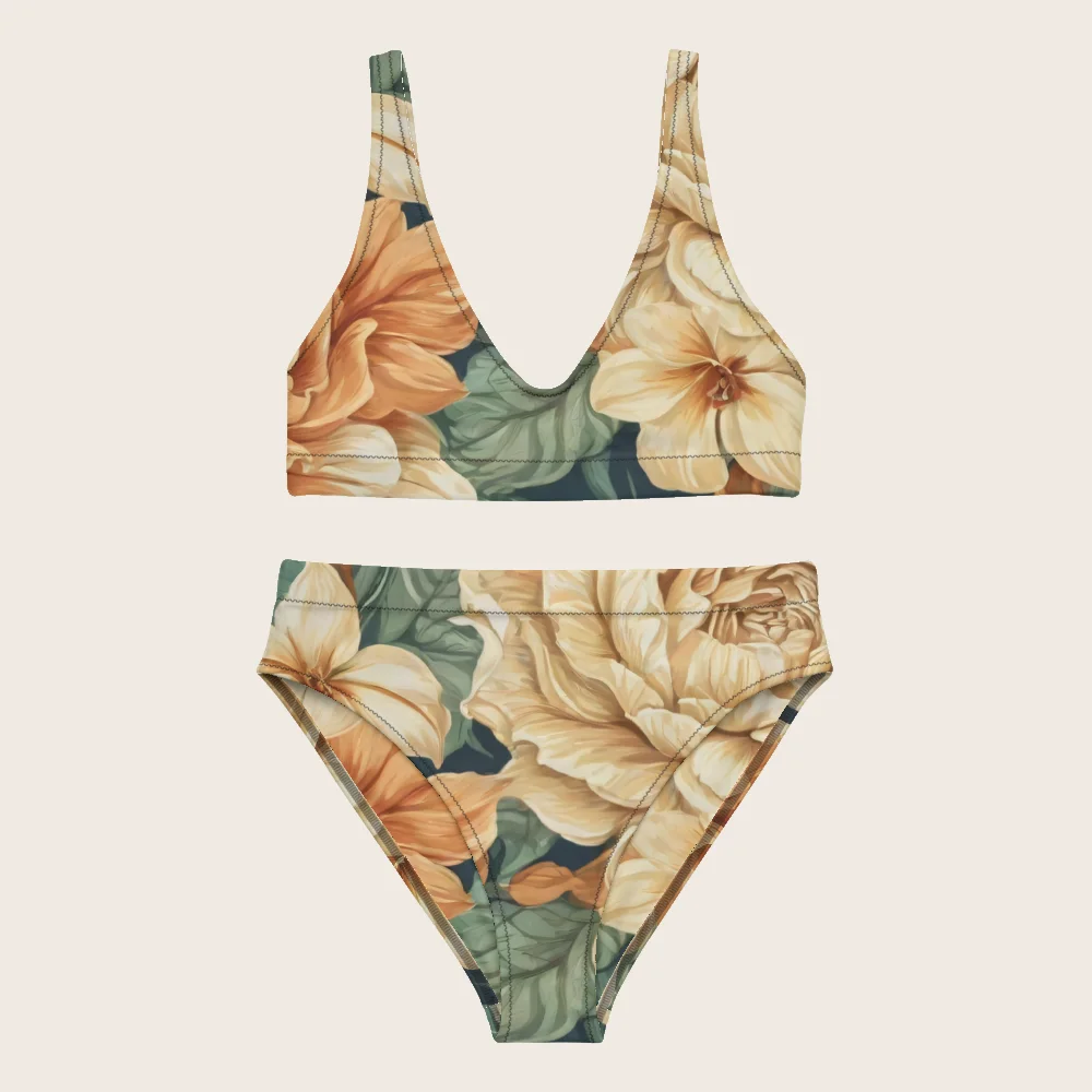 High-Waisted Bikini on model
