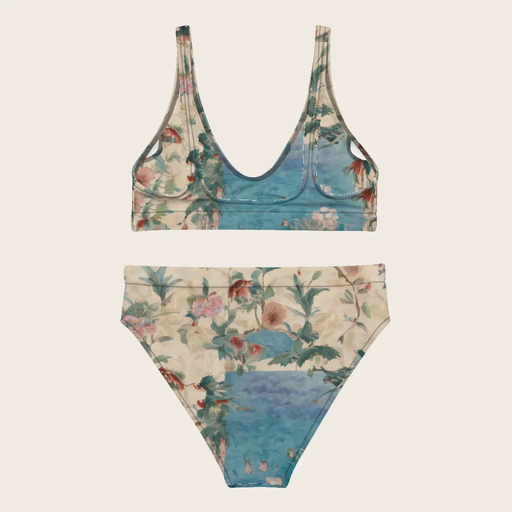 High-Waisted Bikini on model