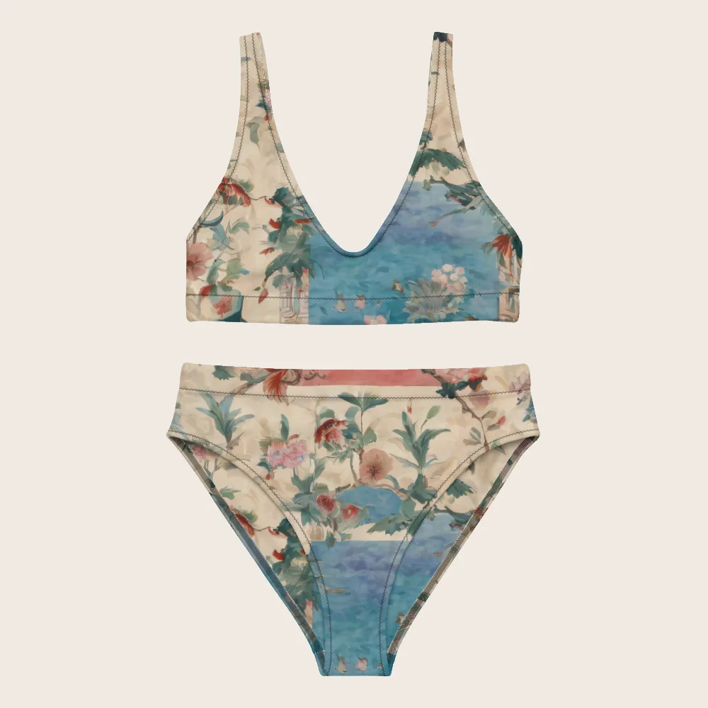 High-Waisted Bikini on model
