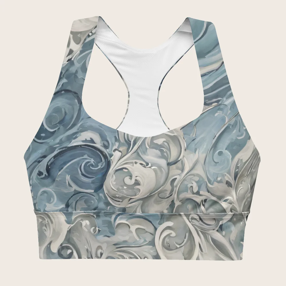 Longline Sports Bra on model