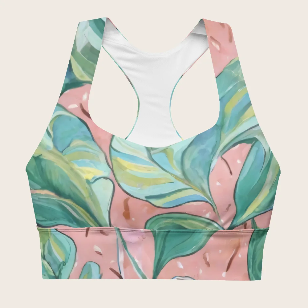 Longline Sports Bra on model
