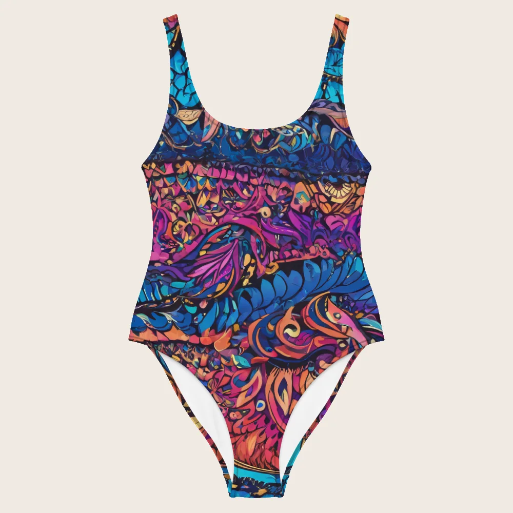 One-Piece Swimsuit on model