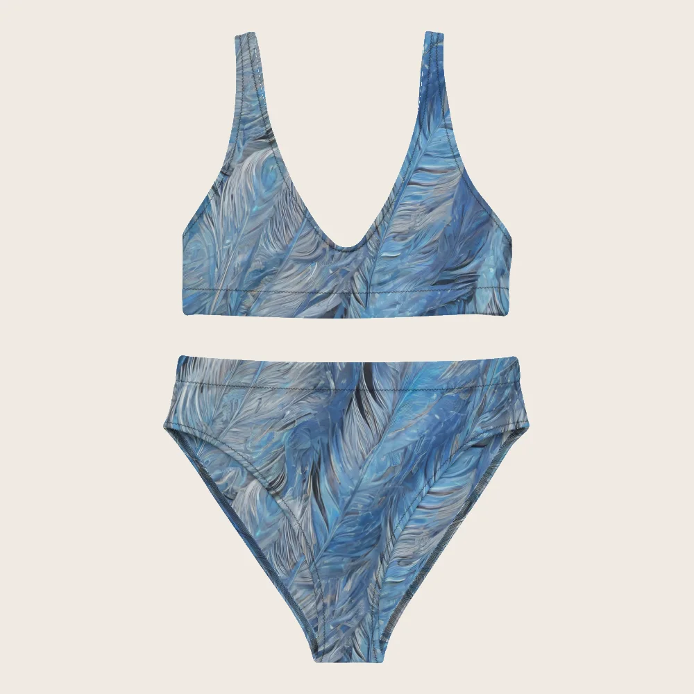 High-Waisted Bikini on model
