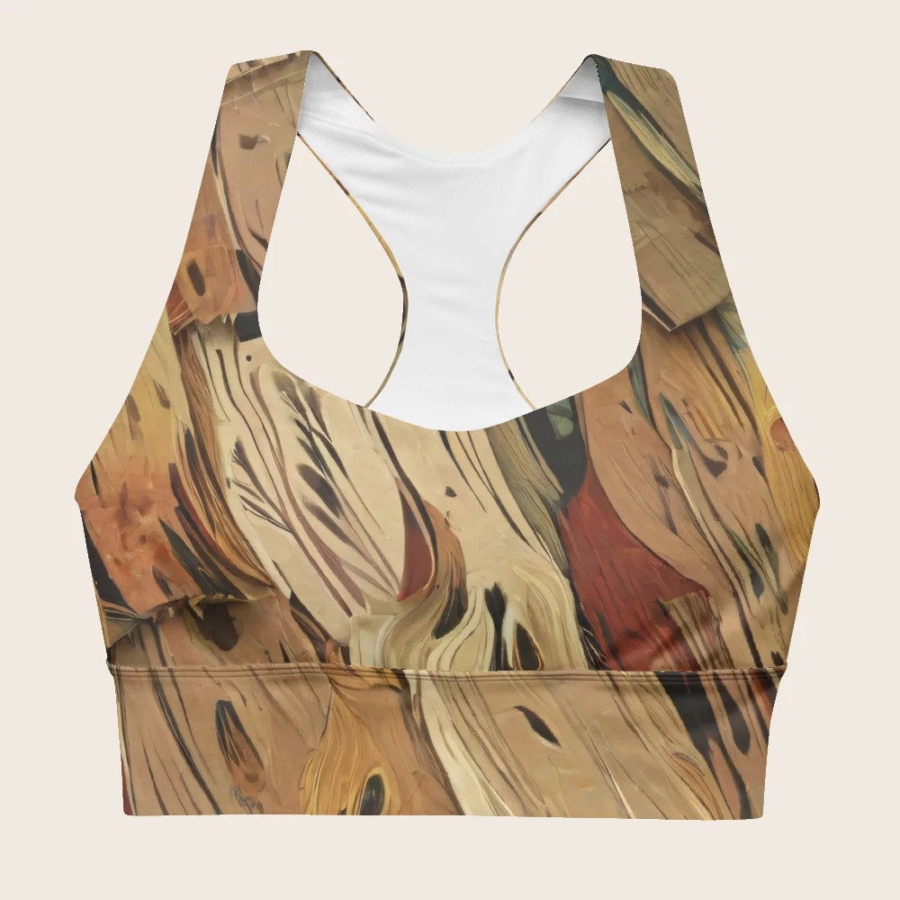 Longline Sports Bra on model