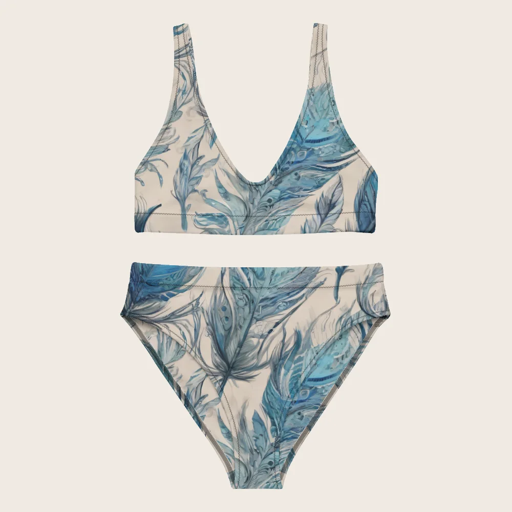 High-Waisted Bikini on model