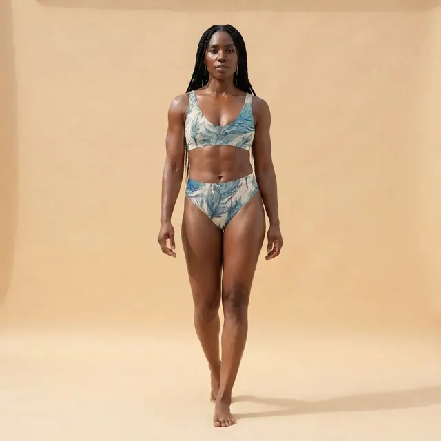 High-Waisted Bikini, one-of-one design 957DC2E2