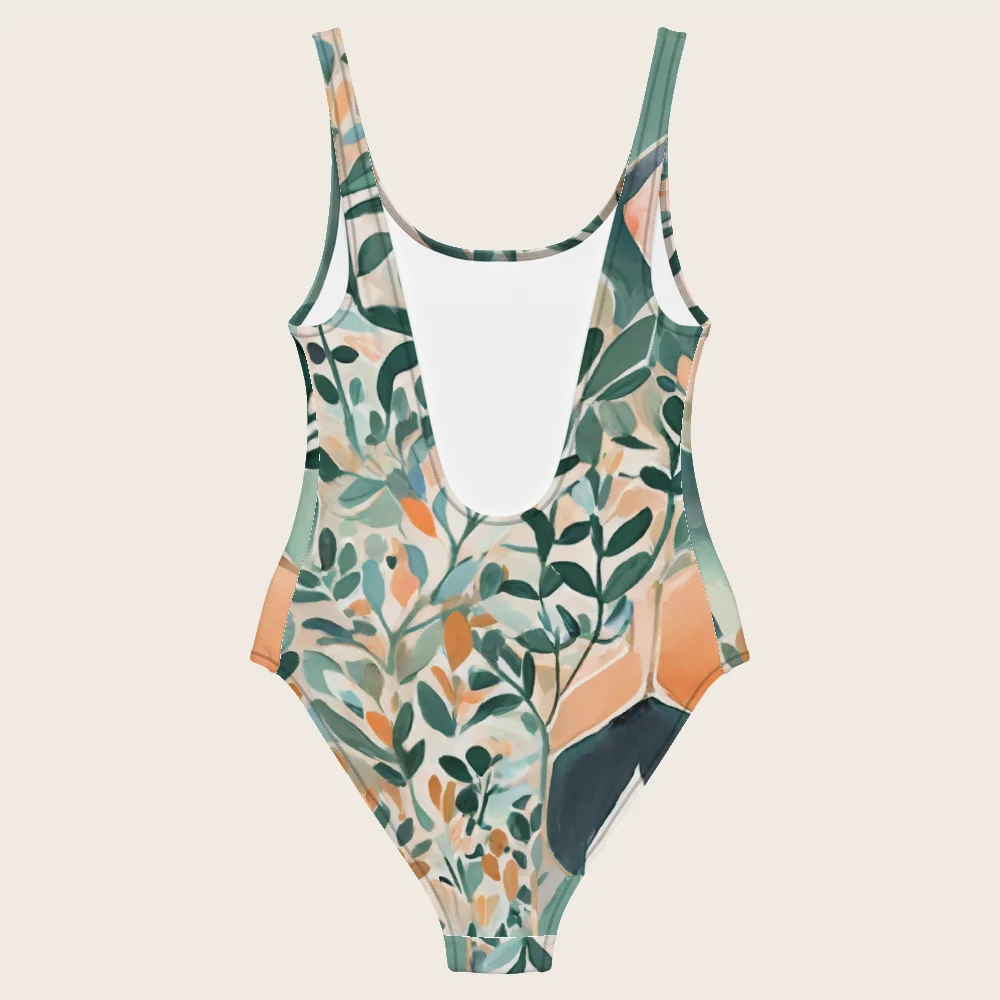 One-Piece Swimsuit on model