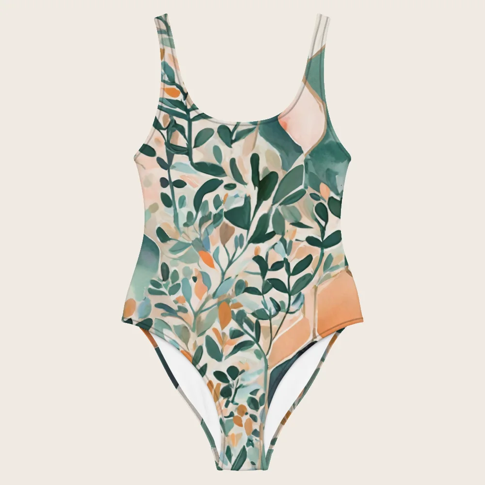 One-Piece Swimsuit on model