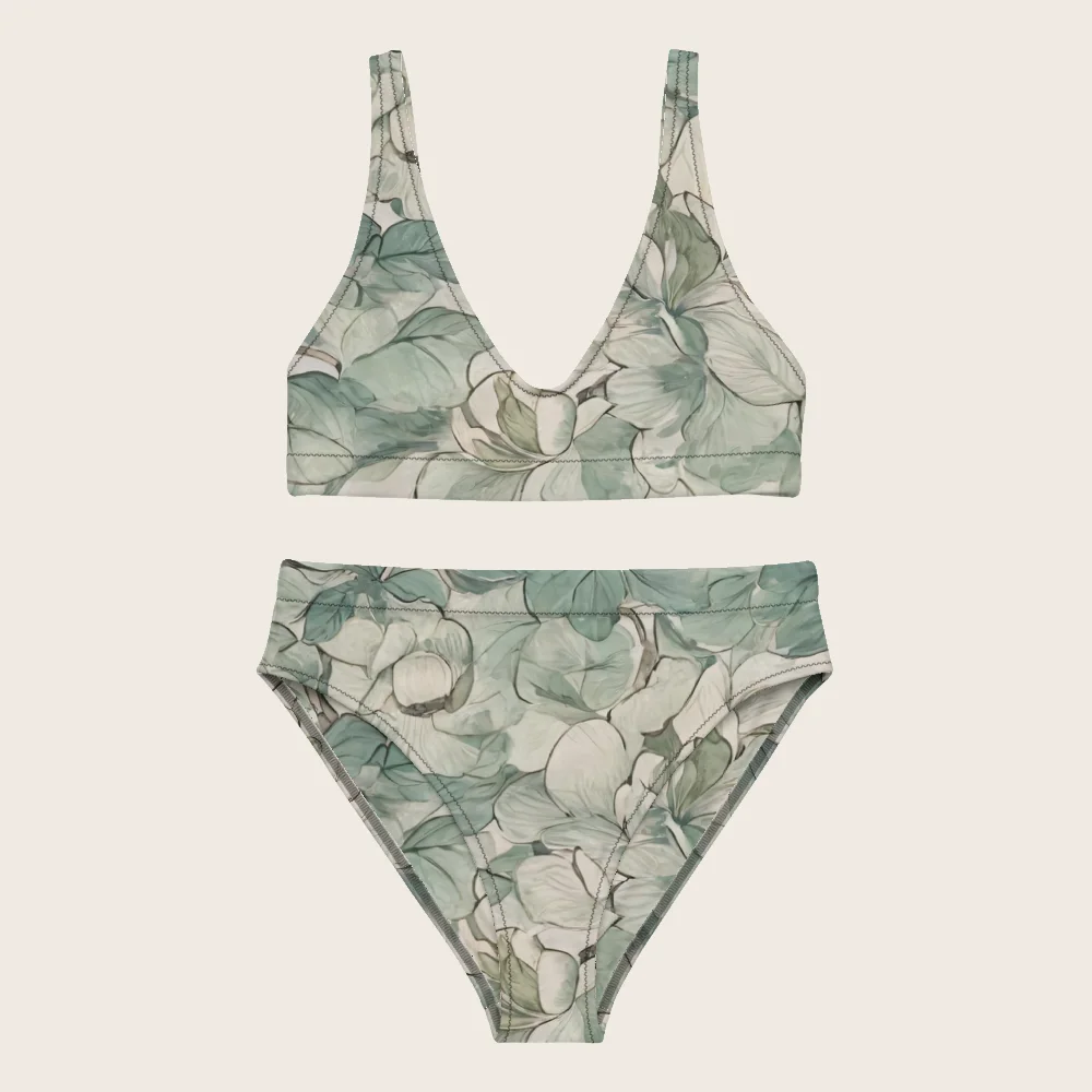 High-Waisted Bikini on model