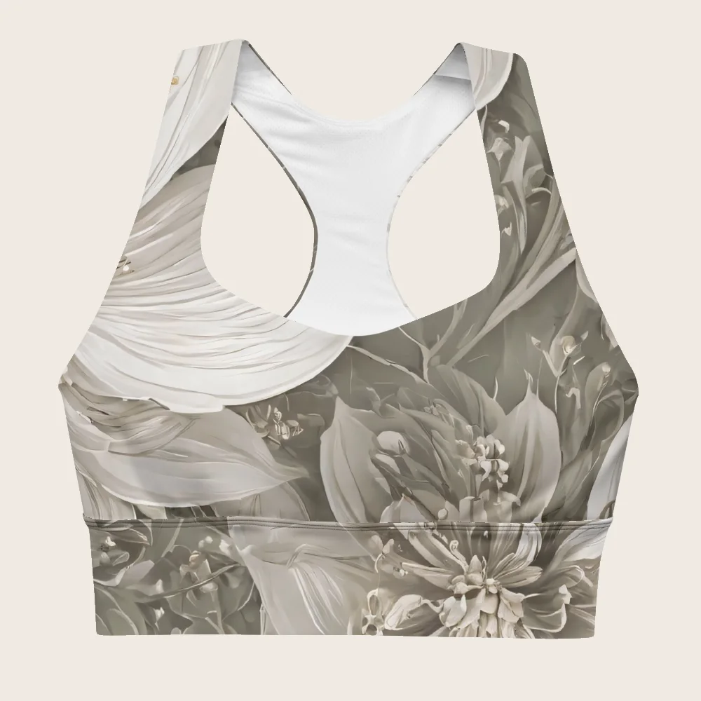 Longline Sports Bra on model