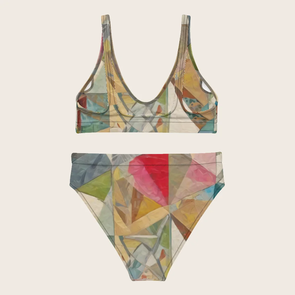 High-Waisted Bikini on model