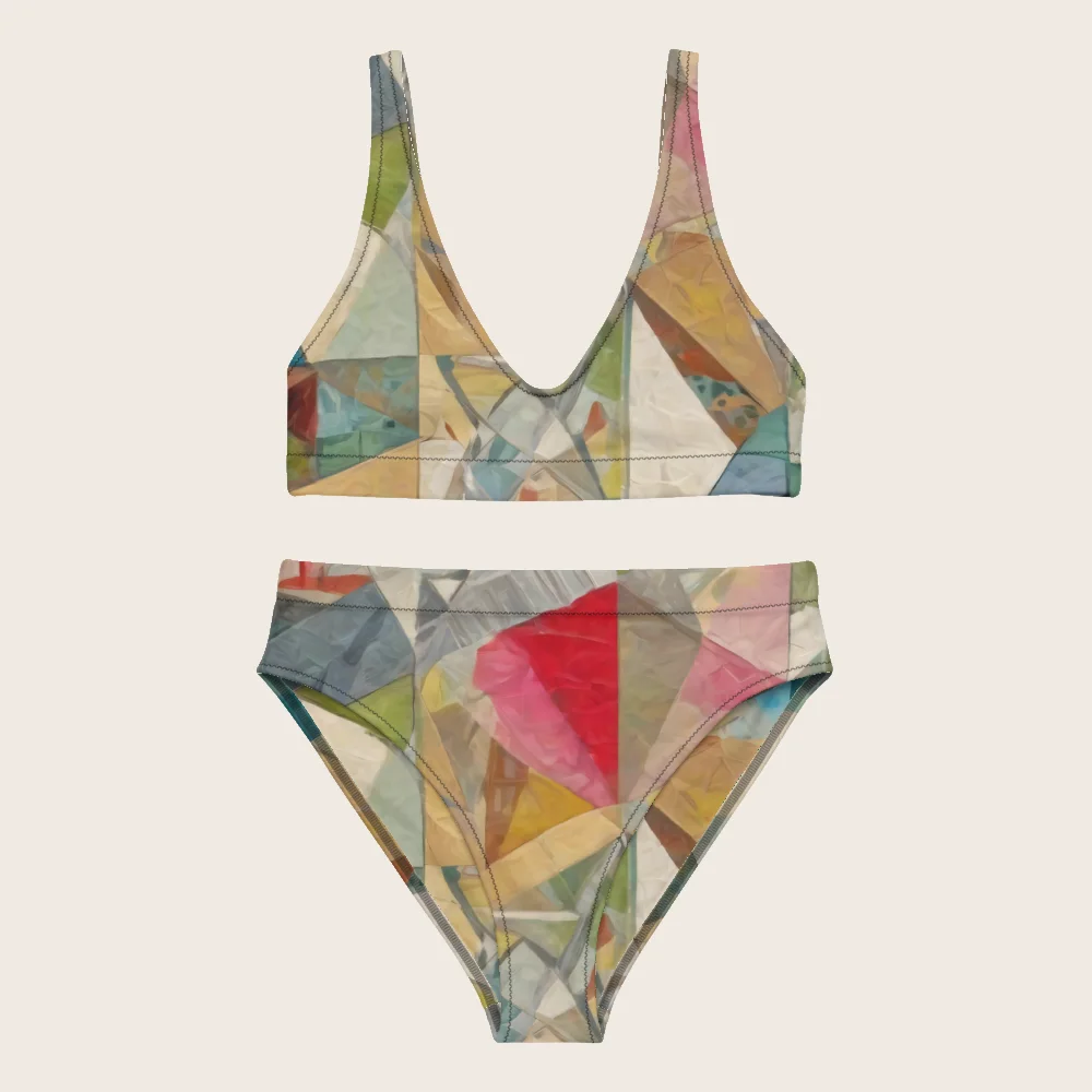 High-Waisted Bikini on model