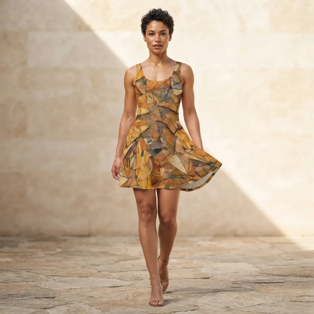 Skater Dress on model