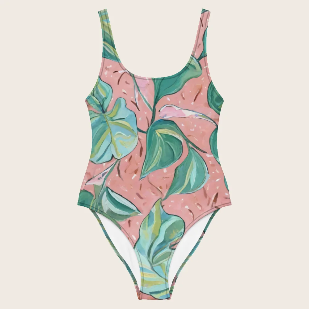 One-Piece Swimsuit on model