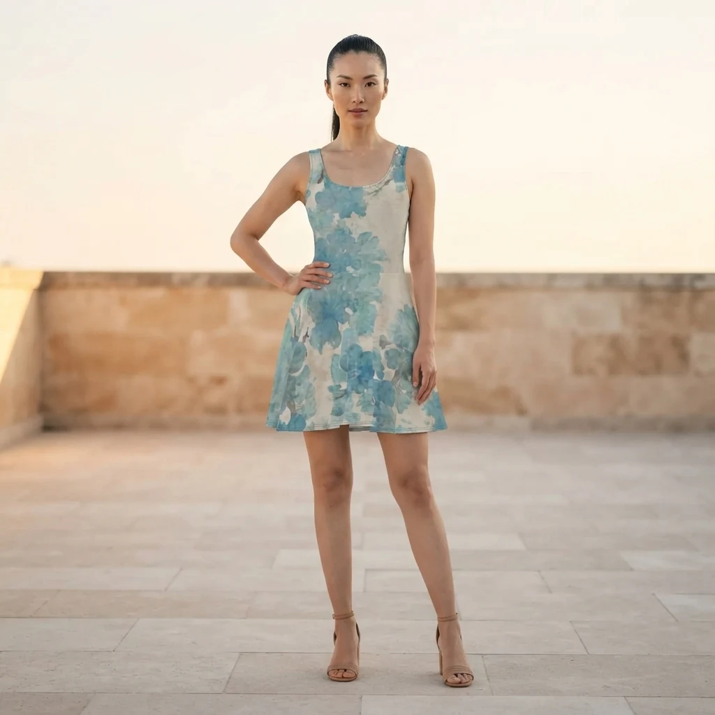 Skater Dress on model