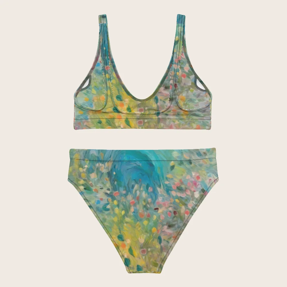 High-Waisted Bikini on model