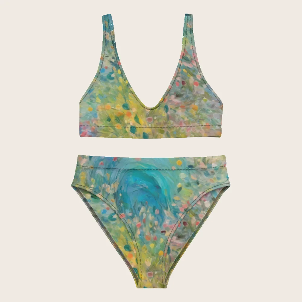 High-Waisted Bikini on model