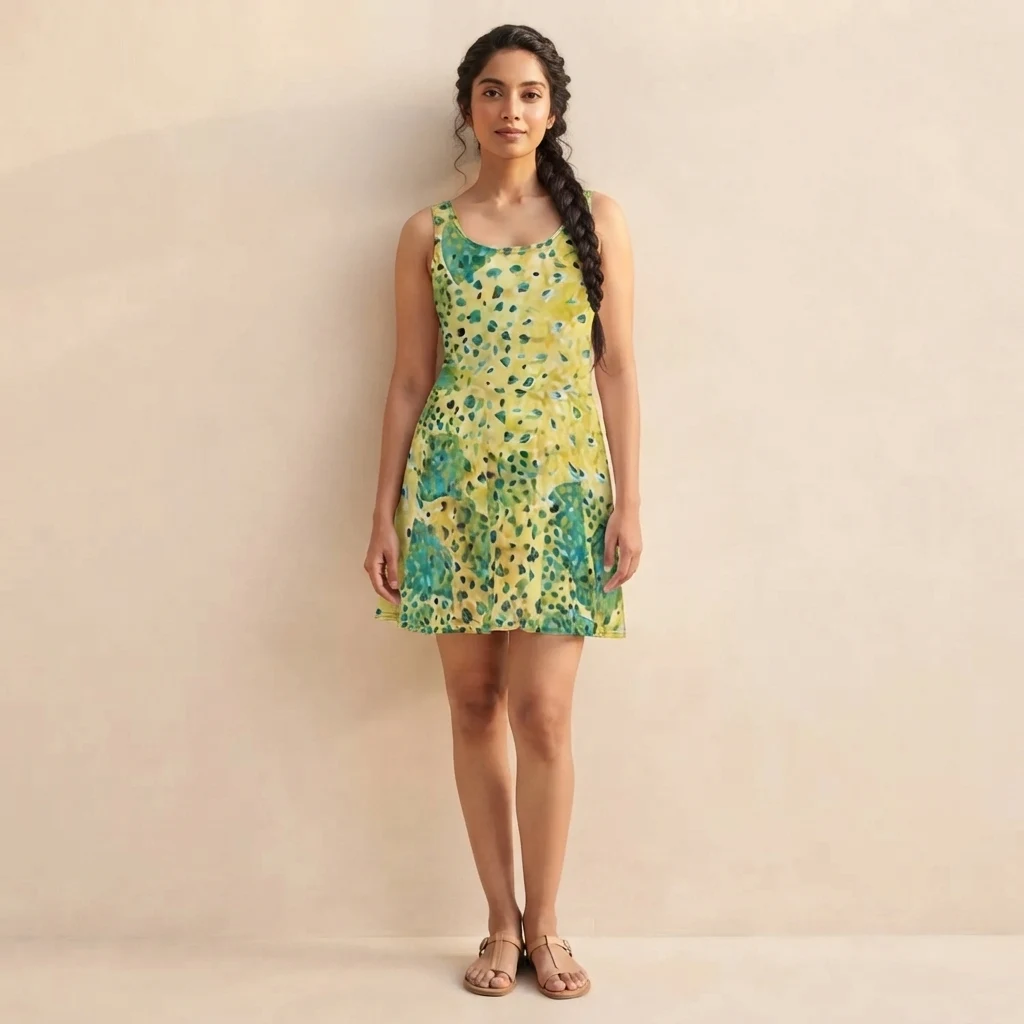 Skater Dress on model