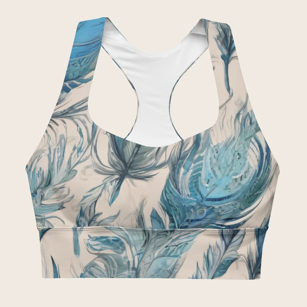 Longline Sports Bra on model