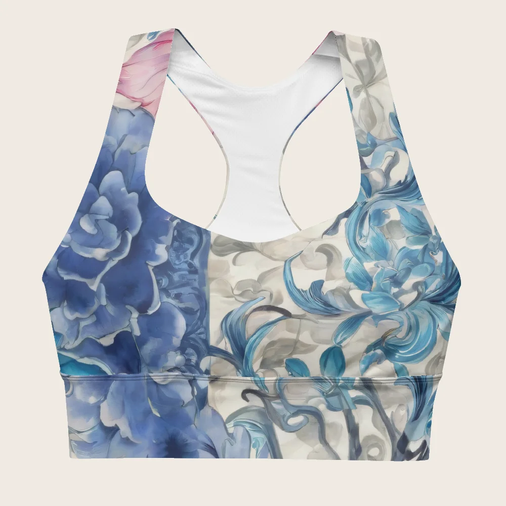 Longline Sports Bra on model